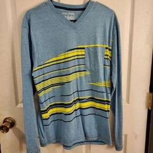 Straightfaded long sleeved shirt M light blue